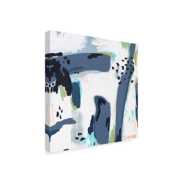 Jennifer Mccully 'Mystic Fog Abstract' Canvas Art,18x18